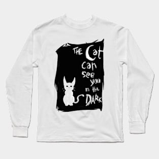 Cat in the Dark Long Sleeve T-Shirt